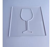 Wine Glass Router Template, Clear Acrylic Template, Woodworking Router Template