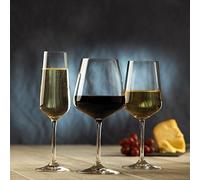 Villeroy & Boch Glassware 12 Piece Set - Ovid Champagne, White, Red Wine Glass