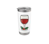 Wine Glass with Holly Stainless Steel Insulated Tumbler