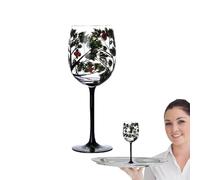 Wine Glasses Decorative - 7x22cm Impressive Design Four Seasons Tree Artisan Painted Glassess | Smooth Feel Hand Painted Wine Glassware for White Beer Red Beer Cocktails Home Bar Dining
