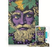 Wine God Illustration 1000 Piece Jigsaw Puzzles Memory Train Fun Smooth Burr Free Surface Entertaining Challenge for Spare Time (50x75cm)