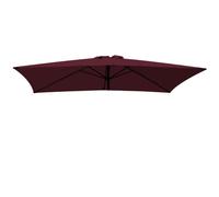 (Wine) Greenbay Replacement Fabric Garden Parasol Canopy Cover for 3X2m 6 Arm Parasol