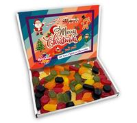 Wine Gums Merry Christmas Sweets Gift Box Hamper (RETRO CHRISTMAS FRONT)