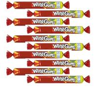 Wine Gums Sweets Roll - Pack of 10 x 52g Multipack Tubes Rolls - Assorted Fruit Flavour Gummies Bulk Candy