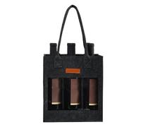 Wine Hat for 6 Bottles, Wine Block, with the Handle of the Bunting Bag for Travel, Portable Branch Outdoor Activities for Transporting 6 Bottles of Wine, Dark grey, see description, See description
