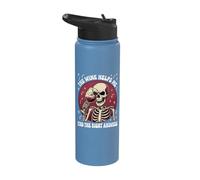 Wine Helps Me Find The Right Answers Math Teacher Stainless Steel Insulated Water Bottle
