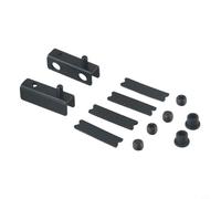 Wine Hinge for Glass Thick Tempered Glass Rust-proof Includes Bookcases Steel 5-6mm Door Hinges (2-Pack) Cabinets No-drill Rubber Pads Gel for - Pivot Racks Stainless(BLACK)