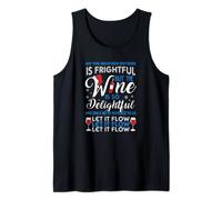 Wine is so Delightful Ugly Wine Christmas Women Men Tank Top