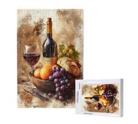 Wine Jigsaw Puzzles for Adults 500 Piece, Grape Puzzles for Adults Wooden, Funny/Difficult/Impossible/Challenging Decompression Games, As a Birthday for Women and Men ML-2