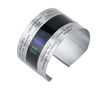 Wine LCD Thermometer, Bottle Beer Temperature Bracelet Sensor, Stainless Steel Red Wines Temperature Gauge for Beer Wine Champagne and Whisky Home Brewing Instant-Read Thermometers