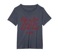Wine Life T-Shirt, Women's Plus, Heather Blue, 1X
