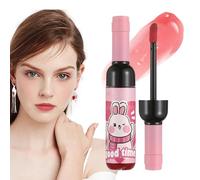 Wine Lip Stain - Matte Lips Gloss | Long Lasting Liquid Lipstick in Red Wine Bottle, Waterproof Moisturizing Lip Glaze, Matte Finish Lip Color, Makeup Beauty for Women and Girls