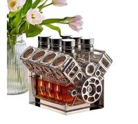 Wine List V8 Motor Whisky Carafe V8 Motors Whisky Bottle Decanter Wine Channel Resin Car Motor Dispenser Bottle Alcohol Decanter Home Decoration for Men Car Enthusiast Dec