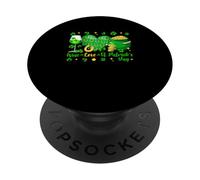 Wine Love St. Patrick's Day Shamrocks Irish Funny Drinker PopSockets Adhesive PopGrip