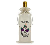 Wine Lovers Gifts for Women Men Drawstring Wines Bottle Bag Wines Themed Gifts Drinking Lover Gift Christmas Birthday Present for Wine Lover Bartender Friends Housewarming Gift Party Decorations