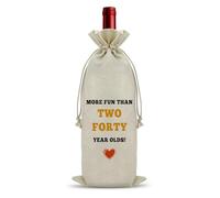 Wine Lovers Gifts Wine Bag Funny 80th Birthday Gifts for Friends 80 Year Old Birthday Gifts for Dad Mum Wine Bottle Bag Gifts Turning 80 Gifts for Grandparent Wine Accessories Gifts for Wine Lovers