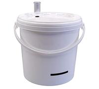Wine Making - 10 Litre Food Grade Plastic Fermentation Bucket with Lid Grommet & Airlock