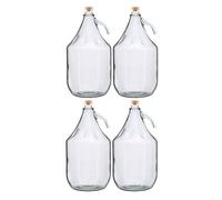Wine Making/Home Brewing 5l Glass demijohns with Screw caps for wime Fermentation/Storage (4)