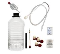 Wine Making Starter Kit (for 6 Bottle Kits) with PET Demijohn, Hydrometer, Airlock, Syphon, Corks, Steriliser & Thermometer Strip