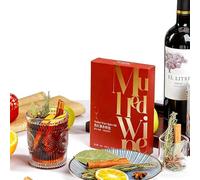 Wine Mix, Seasonal Spice - 1 Individual Sachets (50g Total) for Apple Cider, Mulled, Glühwein, Hot Toddy Holiday Drink(Orange Fruity Flavor(40g))