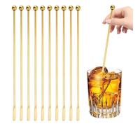 Wine Mixing Sticks, 10 Cocktail Stirrer Swizzle Stick, Stainless Steel Mixing Coffee Stirrers, Safe and Hygiene Drink Mixing Tool, Mixing Stick for Drinks Milk Whiskey Cocktails Juice