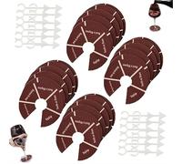 Wine Not Spin-Fun Drinking Games,24PCS Wine Glass Spinner Party Fun Adult Game Nights,Wine Glass Spinner Party Roulette Drinking Game,for Bachelorette Party Couples Adults Party