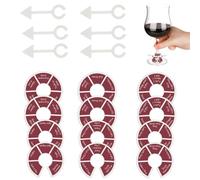 Wine Not Spin-Fun Drinking Games for Adults, 12PCS Wine Glass Spinner Party Game Roulette Drinking Game for Bachelorette Party Guys Girls Night Drinking Wine Tasting Parties