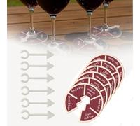 Wine Not Spin-Fun Party Drinking Game, Wine Glass Spinner Party Shot Roulette Drinking Game, Drinking Games for Girls Couples Adults Party,6Pcs