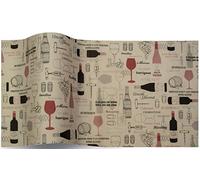 SatinWrap Luxury Printed Tissue Wrapping Paper Wine Not 5 Sheet