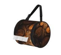Wine Oak Container Print Camping Toilet Paper Holder, Hanging Roll Paper Storage Bag, Waterproof & Foldable Tissue Holder For Home Office Toilets Car Tent