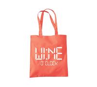 Wine O'Clock Tote Bag - coral One Size