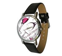 Wine o'clock Wristwatch - Humor - Gift Watch - Unusual Wine Lovers Gift