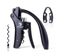 Wine Opener Compact Vertical Corkscrew Wine Bottle Opener with Built-in Foil Cutter