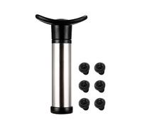 Wine Preserver Vacuum Air Pump Wine Bottle Stoppers Durable Stainless Steel Construction Airtight, Leak-Proof Seal Easy