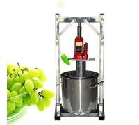 Wine Press 12L Stainless Steel Juice & Tincture Maker | Jack-assisted pressing with a 6-7L inner mesh bucket and single-side outlet for higher juice yield per batch