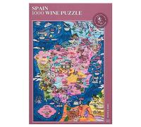 Wine Puzzle Spain - Exciting and educational jigsaw 1000 piece puzzle for adults - Unique Hand-drawn puzzle map of Spanish wines