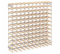 Wine Rack 120 Bottle Solid Pinewood Display Holder Storage Cabinet vidaXL