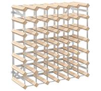 Wine Rack 42 Bottle Solid Pinewood Display Holder Storage Cabinet Shelf vidaXL