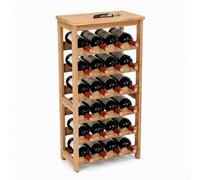 Wine rack bottle rack wine bottle holder wine stand bar rack 24 bottles walnut
