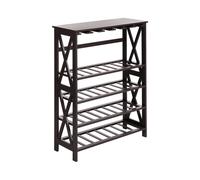Beliani Wine Rack Rothesay Black
