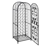 Wine Rack Metal Bar Drink Cabinet Storage Organiser Stand Wine Holder vidaXL