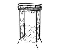 Wine Rack Metal Bar Drink Cabinet Storage Organiser Stand Wine Holder vidaXL