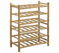 Wine Rack Natural Bamboo Furniture Bottle Storage Modern Contemporary vidaXL
