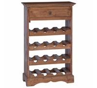 vidaXL Wine Rack 55 x 23 x 85 cm Solid Mahogany Wood