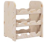 Vidaxl Wine Rack With Top Board 72.5X25X111.5 Cm Solid Wood Pine