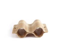 Wine Rack, Wooden Wave Design, Countertop Wine Storage for Bar, Wine Cellar, Pantry, and Home Cabinet