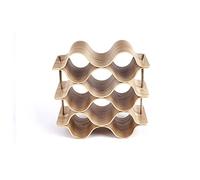 Wine Rack, Wooden Wave Design, Countertop Wine Storage for Bar, Wine Cellar, Pantry, and Home Cabinet