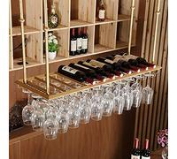 Wine Racks, Creative Stemware Racks, Restaurant Hanging Wine Holder, Hanging Glass Racks, Wine Glass Rack Ornaments, Height-adjustable Wine Storage Shelf (Color : B, Size : 100 * 3 needed Aqiong