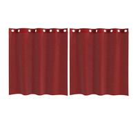 (wine red, 140 x 140 cm) vidaXL Voile Curtains with Grommets 2 pcs Apple Green 140x225 cm net curtain