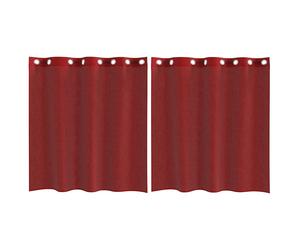 (wine red, 140 x 140 cm) vidaXL Voile Curtains with Grommets 2 pcs Apple Green 140x225 cm net curtain